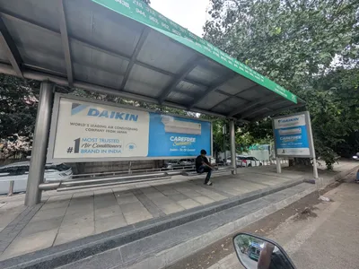 Metro Pillar at Manglapuri, Delhi — outdoor advertising