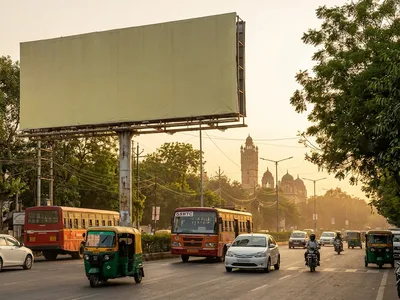 Hoarding at Soma Talav Vadodara, 87904, Vadodara — outdoor advertising