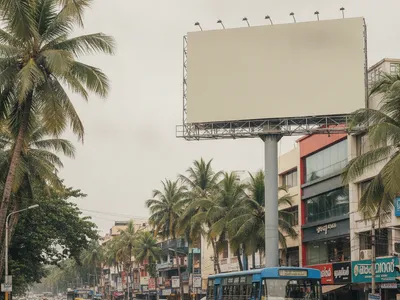 Kiosk at Pole Kiosk - Marine Drive Ernakulam, 72864, Ernakulam — outdoor advertising