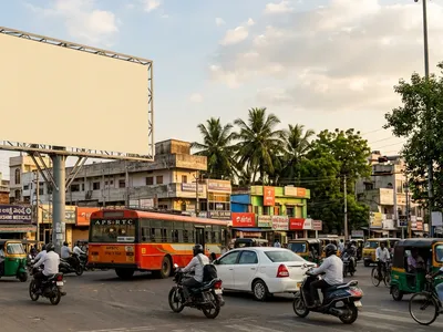 Hoarding at , Budhwarpet Road, Kurnool, 58063, Kurnool — outdoor advertising