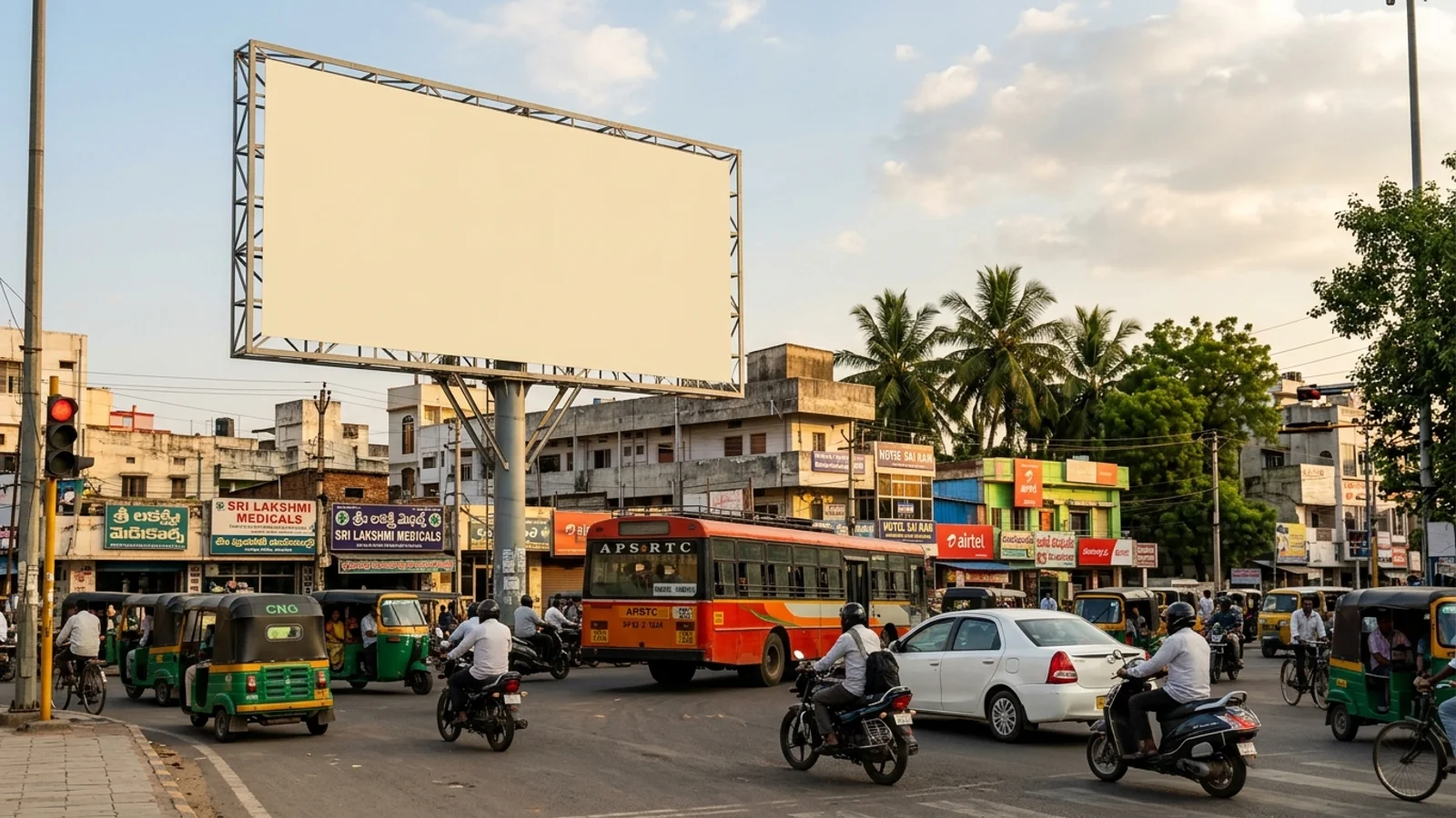 Hoarding in Kurnool — 25x20 ft front-lit outdoor advertising