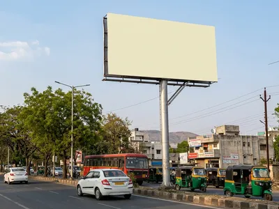 Hoarding at Krishna Nagar, Nashik, 44749, Nashik — outdoor advertising