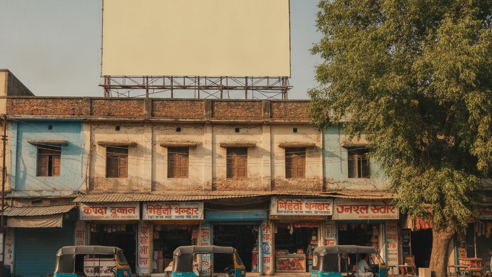 Hoarding at Peeranpur, Fatehpur — 20x10 ft non-lit outdoor advertising