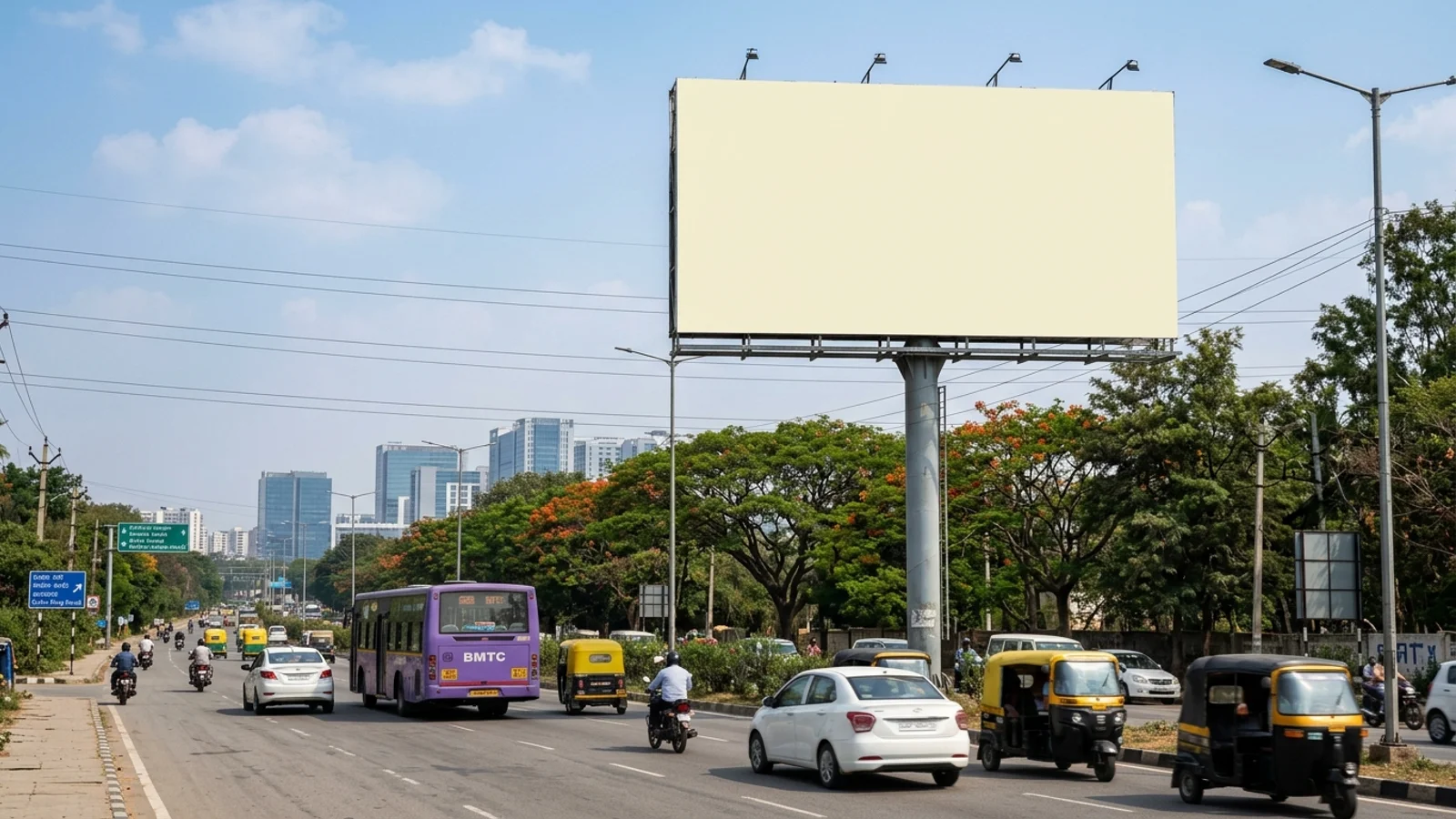 Hoarding at Devanahalli Bangalore Division, Bangalore — 40x30 ft front-lit outdoor advertising