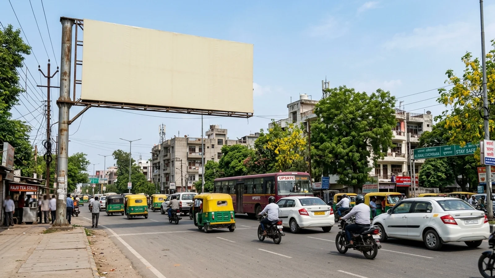 Hoarding in Lucknow — 30x30 ft non-lit outdoor advertising