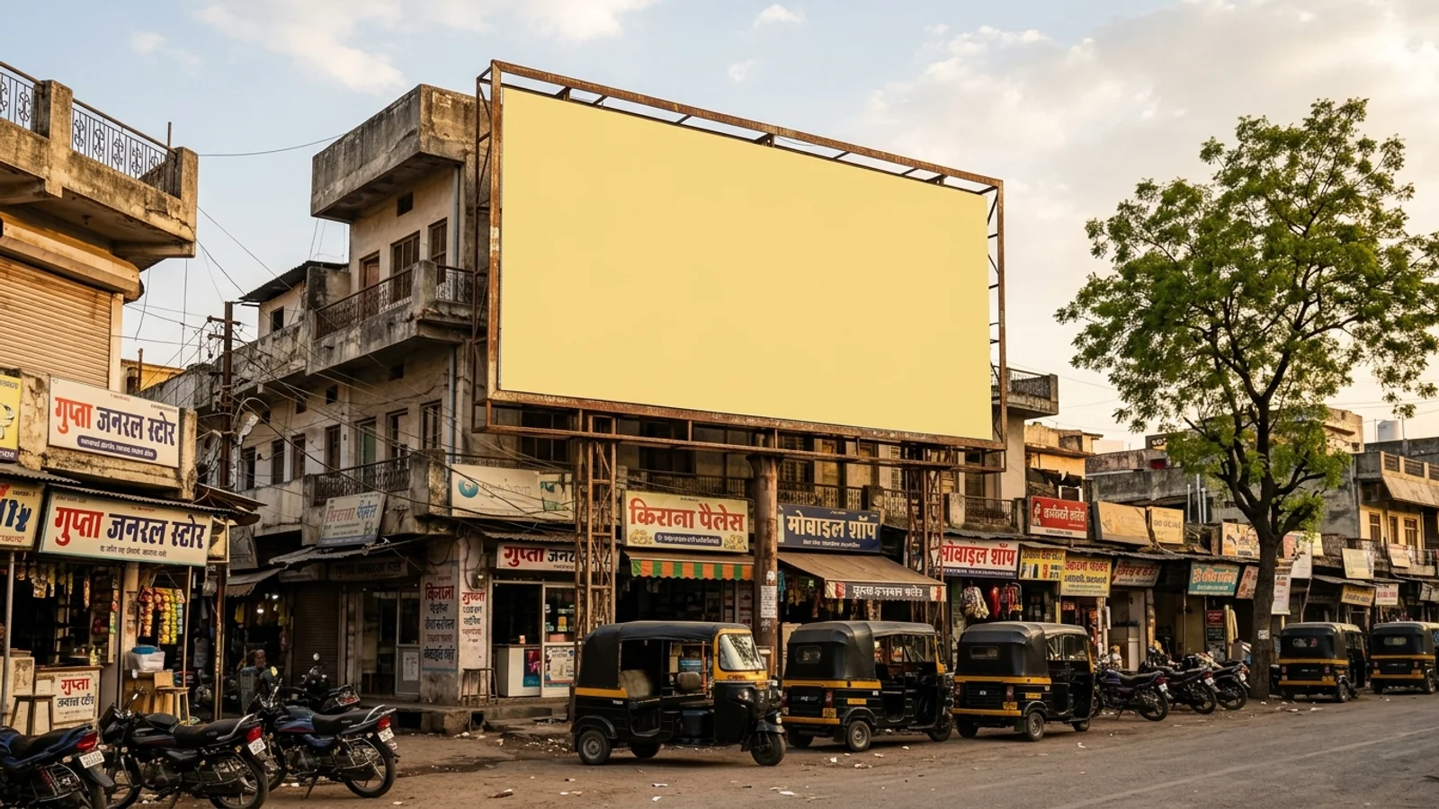 Hoarding at Urban Estate phase II Jalandhar, Dhar — 30x30 ft front-lit outdoor advertising