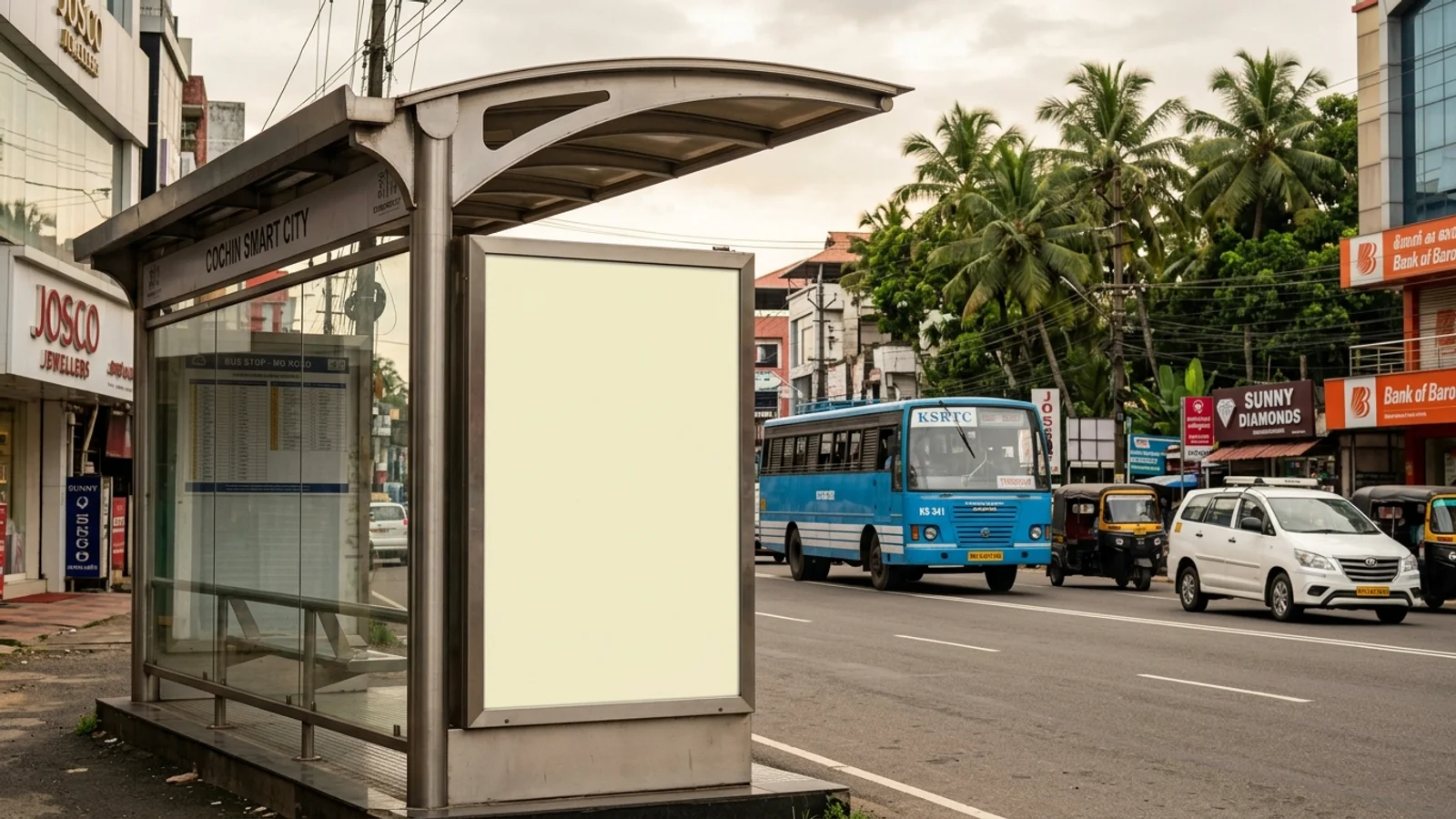 Hoarding at Vyttila, Kochi — 50x30 ft front-lit outdoor advertising