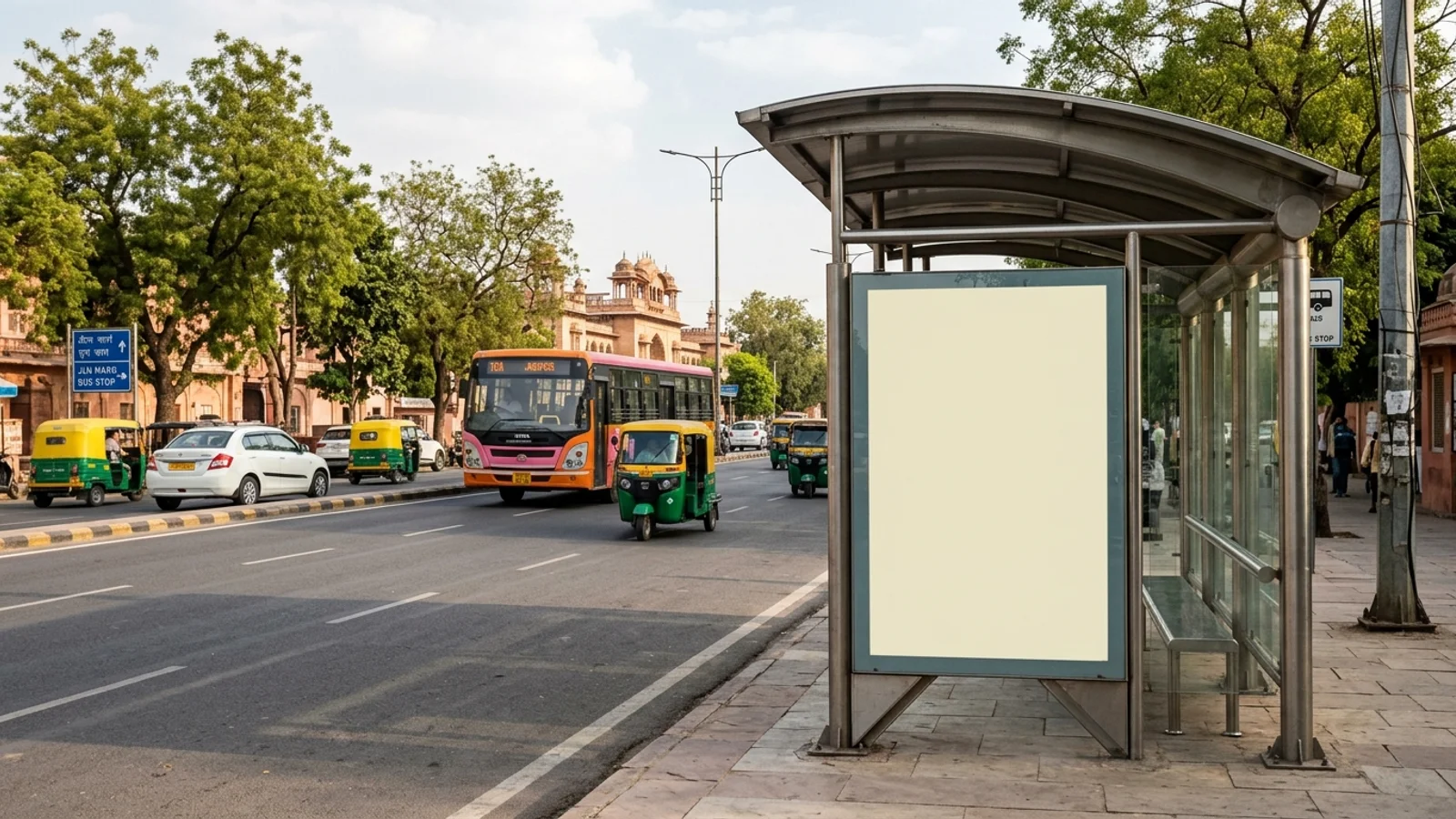 Hoarding at Vaishali Nagar, Jaipur — 18x8 ft non-lit outdoor advertising