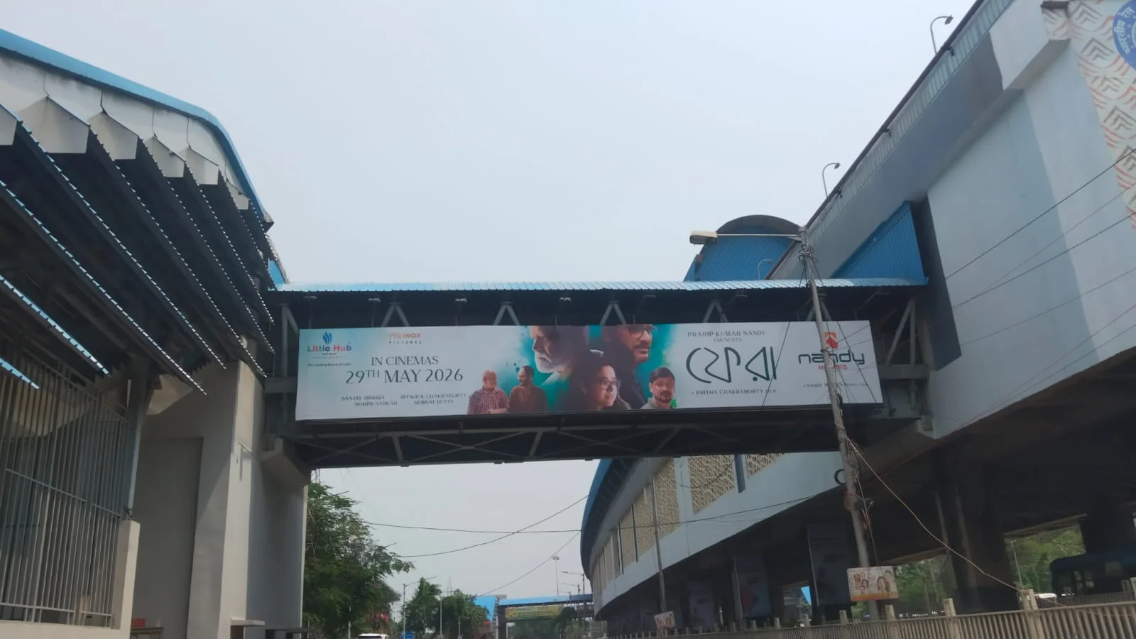 Outdoor Advertising at Alipore, Kolkata — back-lit outdoor advertising