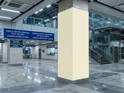 Promotional Space at Promotional Space at Metro Station LIC, Chennai, Chennai — outdoor advertising