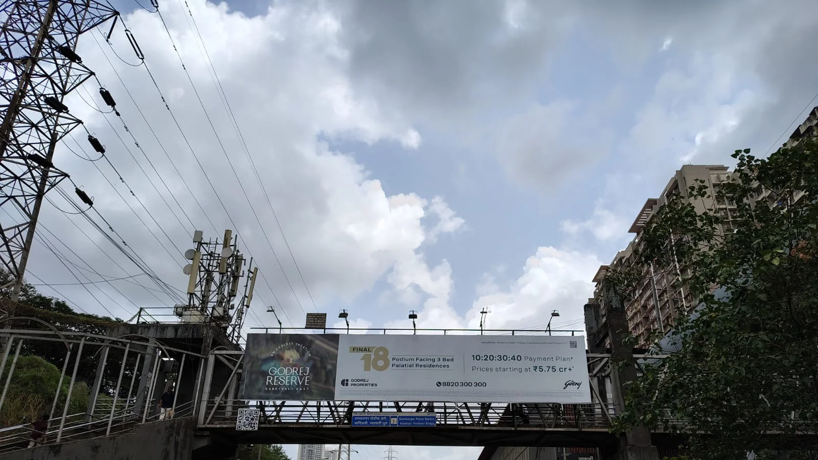 Hoarding at Panvel Navi, Mumbai — 40x40 ft front-lit outdoor advertising