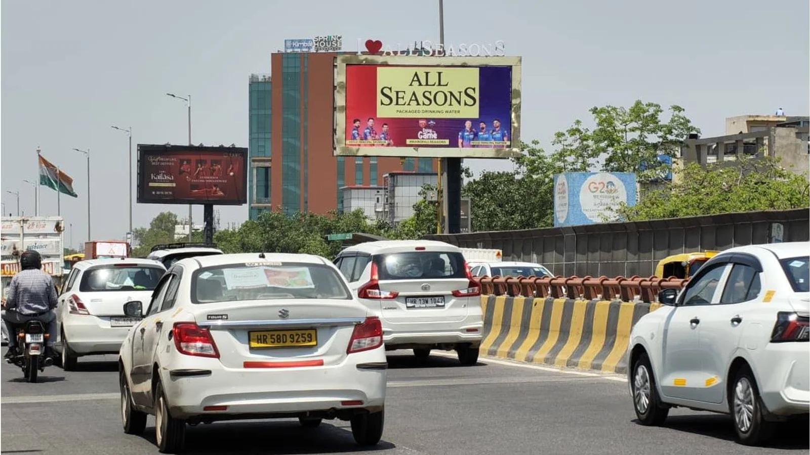 Hoarding at Naraina, Delhi — 20x10 ft front-lit outdoor advertising