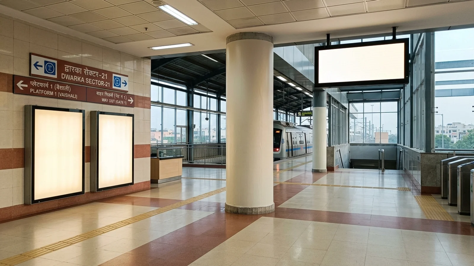 Metro Co Branding Rights at Co Branding Rights at Metro Station Janpath, Delhi, Delhi — non-lit transit advertising