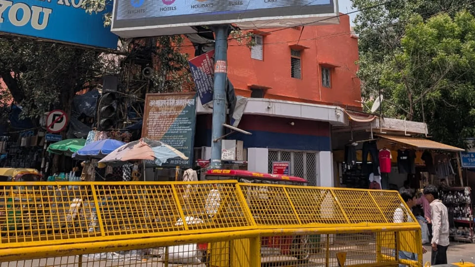 Hoarding at Lajpat Nagar, Delhi — 12x6 ft back-lit outdoor advertising
