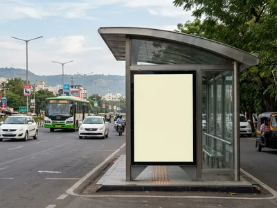 Bus Queue Shelter at Bus Shelter - Quasipura, Bhopal, 43895, Bhopal — outdoor advertising