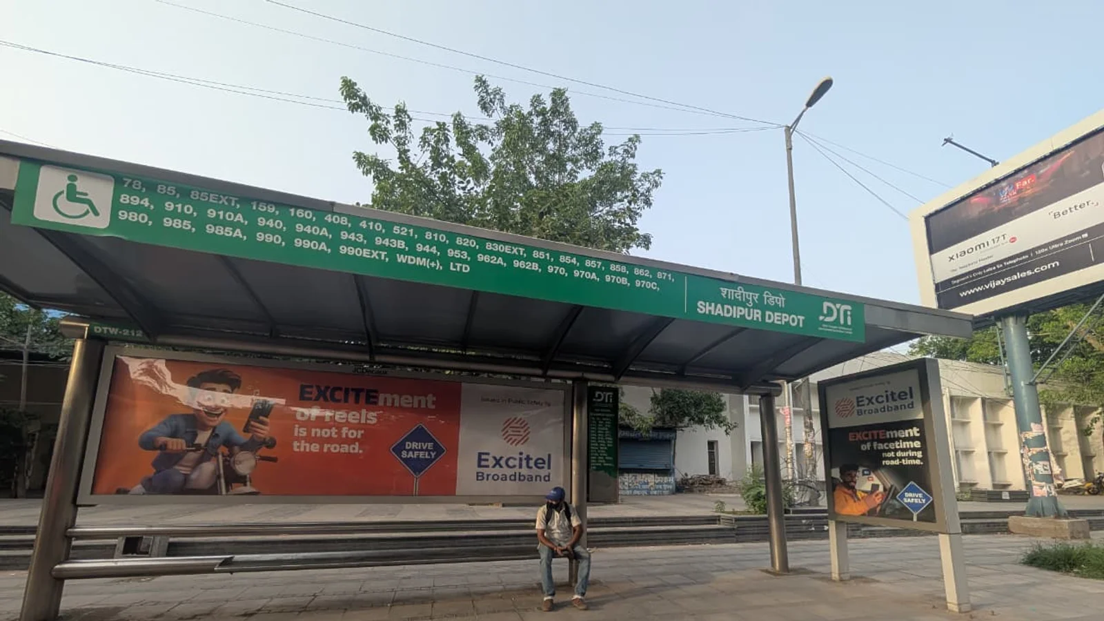Hoarding at Swasthya Vihar, Delhi — 35x8 ft front-lit outdoor advertising