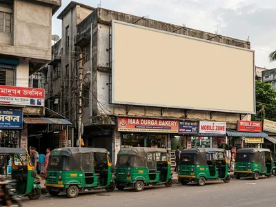 Hoarding at , Fancy Bazar, Guwahati, 58570, Guwahati — outdoor advertising