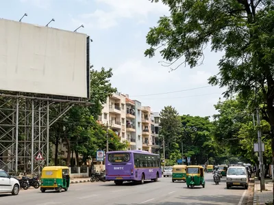 Bus Queue Shelter at Bus Shelter - BTM 1st Stage Bengaluru, 30954, Bangalore — outdoor advertising