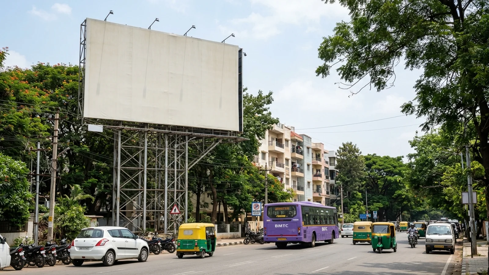 Hoarding at Kannamangala, Bangalore — 50x51 ft front-lit outdoor advertising