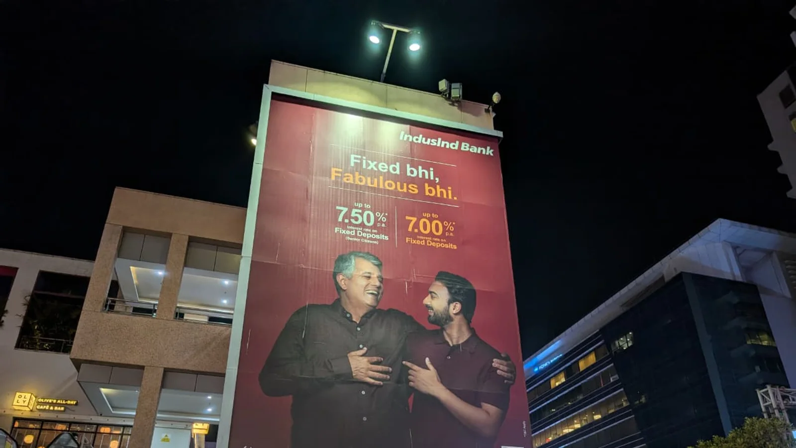 Hoarding at Panchsheel Enclave, Delhi — 20x10 ft front-lit outdoor advertising