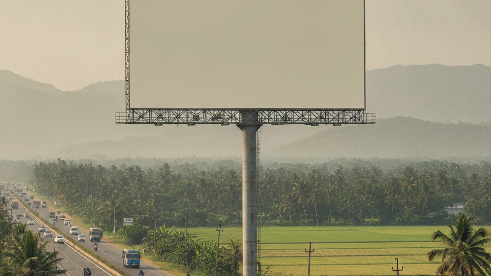 Hoarding at Melamuri, Palakkad — 30x30 ft non-lit outdoor advertising