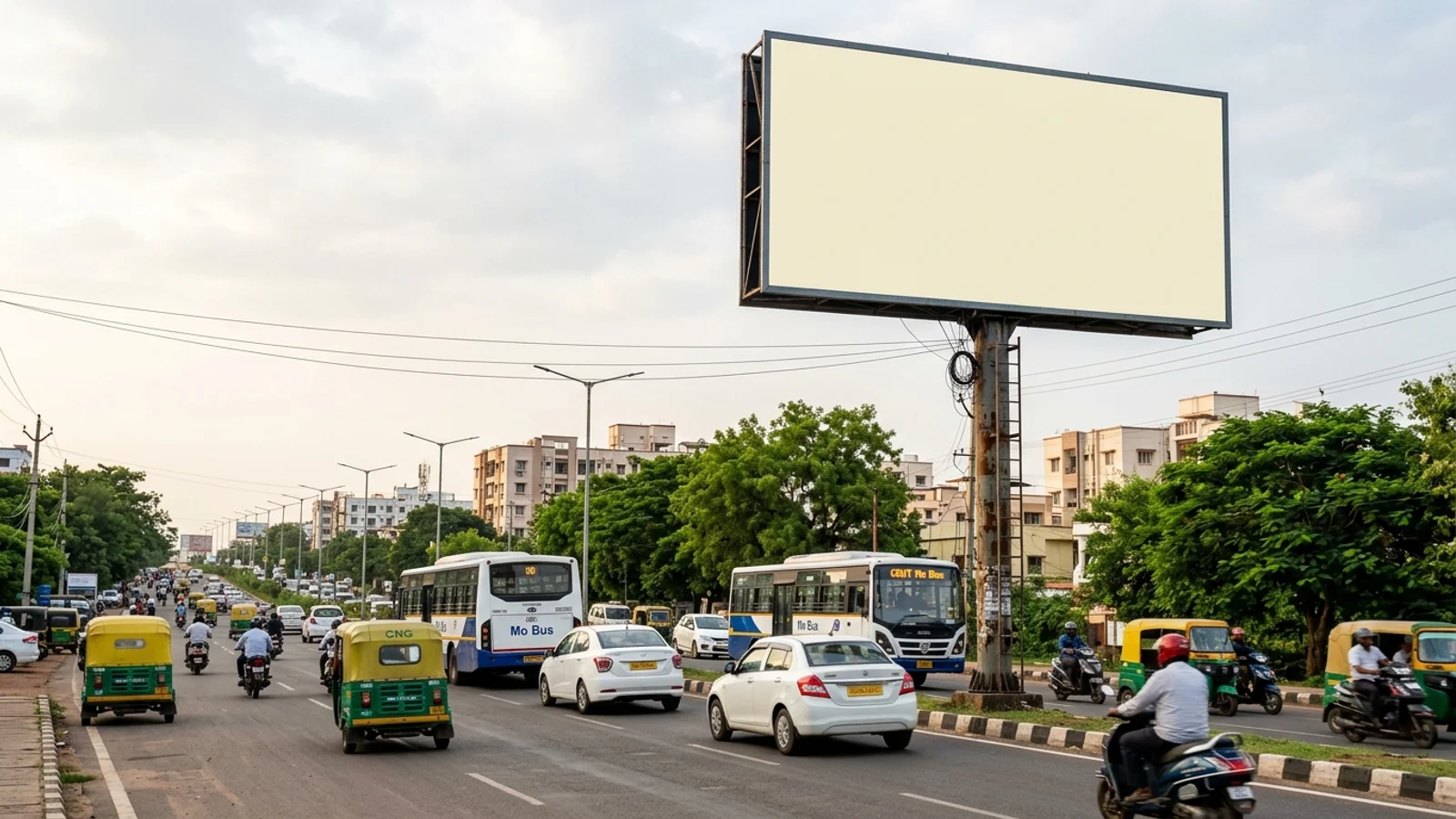 Hoarding at Chandrasekharpur, Bhubaneswar — 30x30 ft front-lit outdoor advertising
