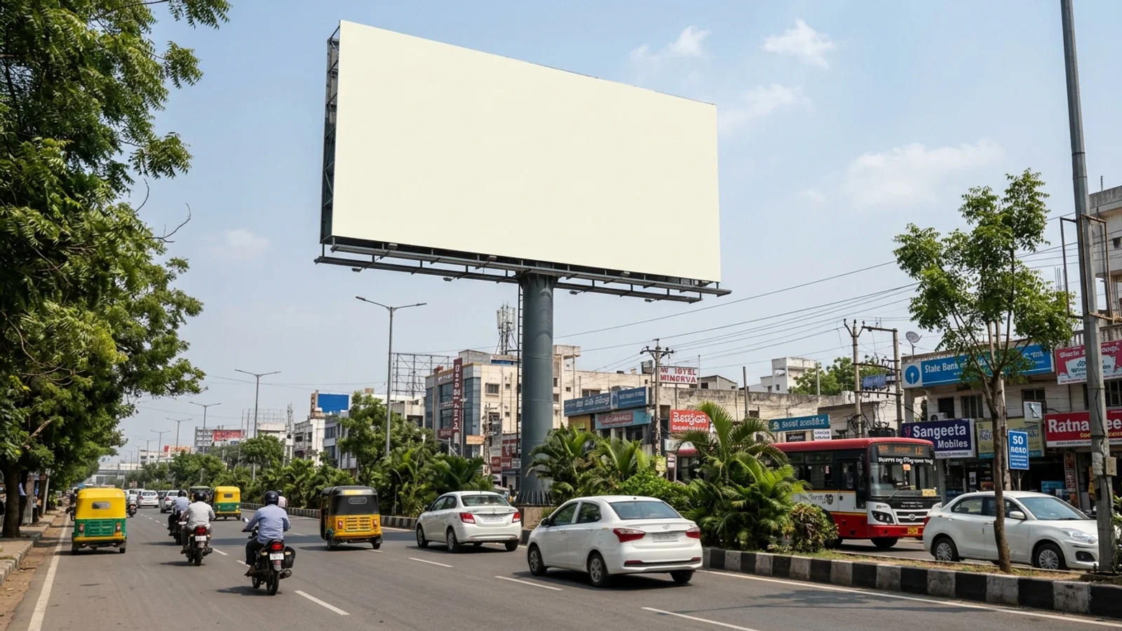 Hoarding in Secunderabad — 30x30 ft front-lit outdoor advertising