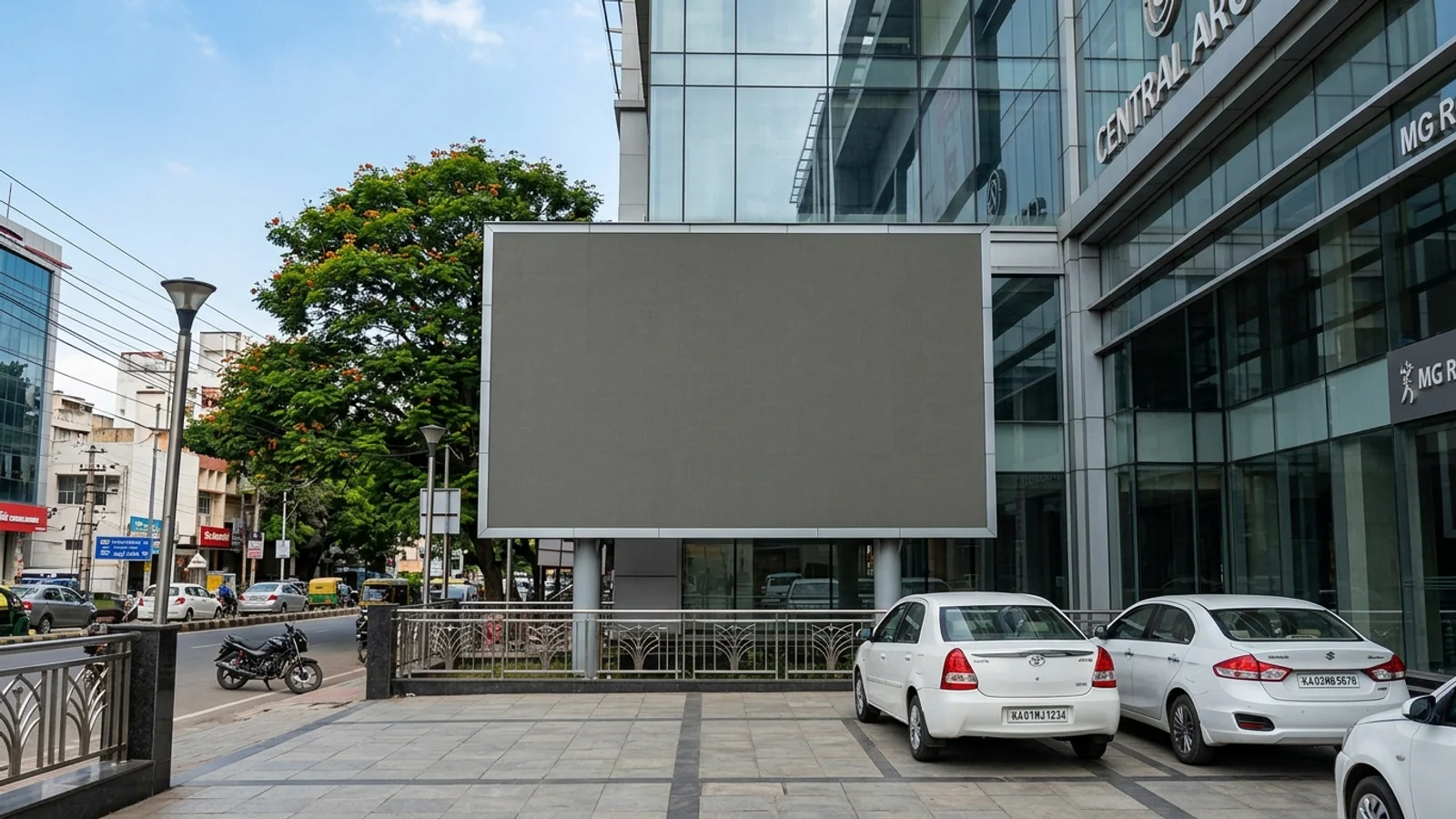 Hoarding at KEB Colony Chikkaballapur, Bangalore — 40x20 ft non-lit outdoor advertising