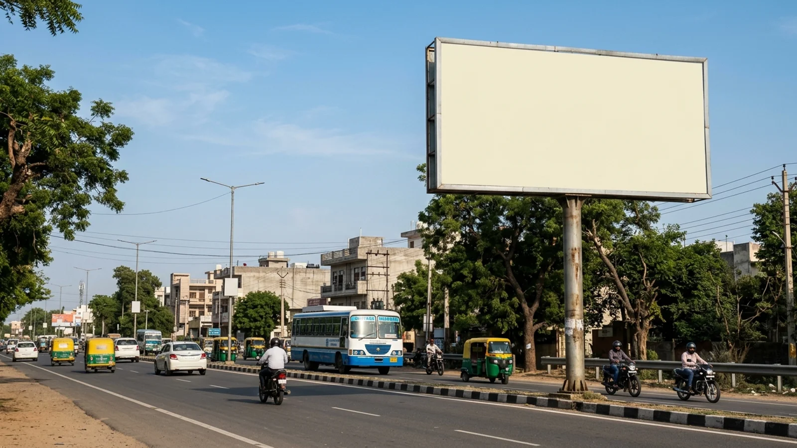 Hoarding at Vijay Nagar, Bhiwani — 20x10 ft non-lit outdoor advertising