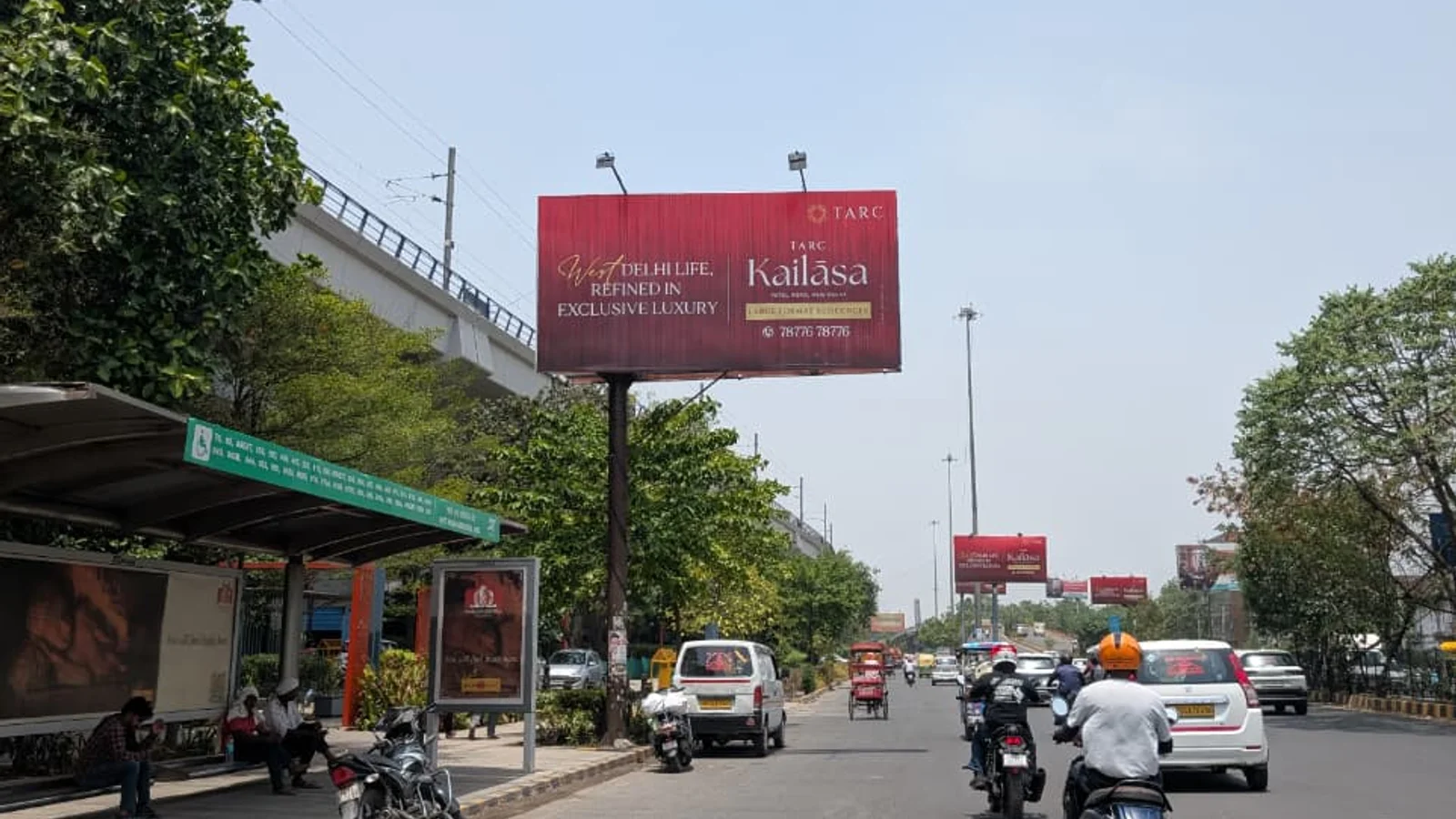 Hoarding in Delhi — 63x10 ft front-lit outdoor advertising