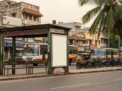 Bus Queue Shelter at Kilpauk,, Chennai — outdoor advertising