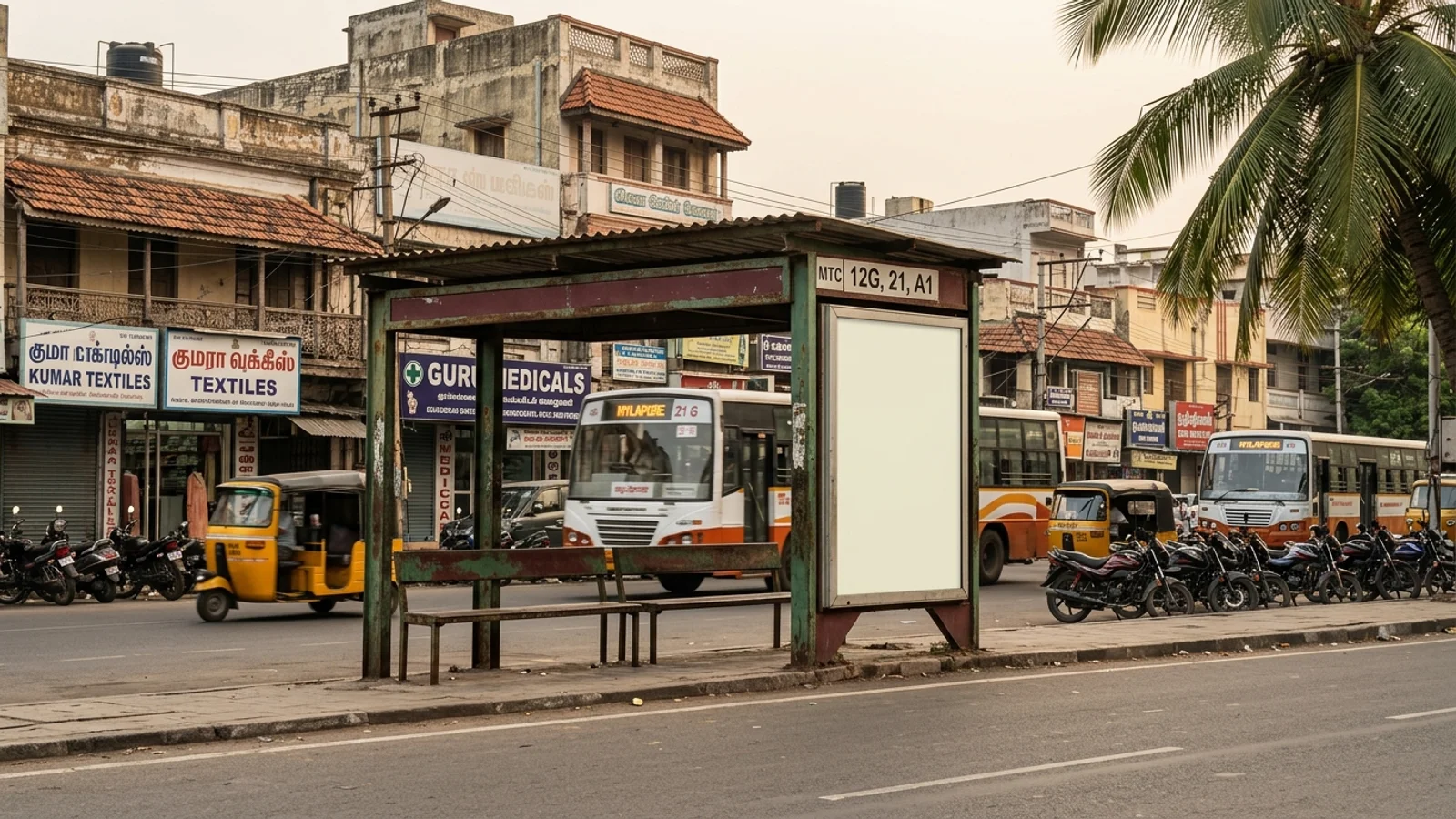 Hoarding at Alwarpet, Chennai — 20x25 ft non-lit outdoor advertising