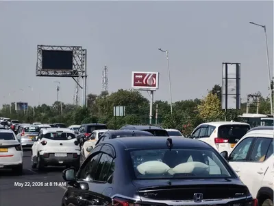 Hoarding in Delhi — outdoor advertising
