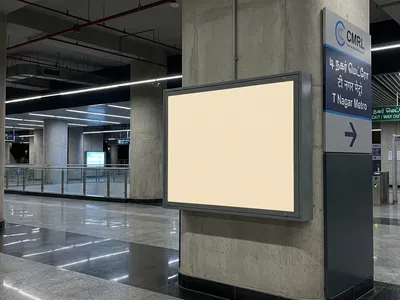 Lift Branding at Lift Branding at Metro Station AG-DMS, Chennai, Chennai — outdoor advertising