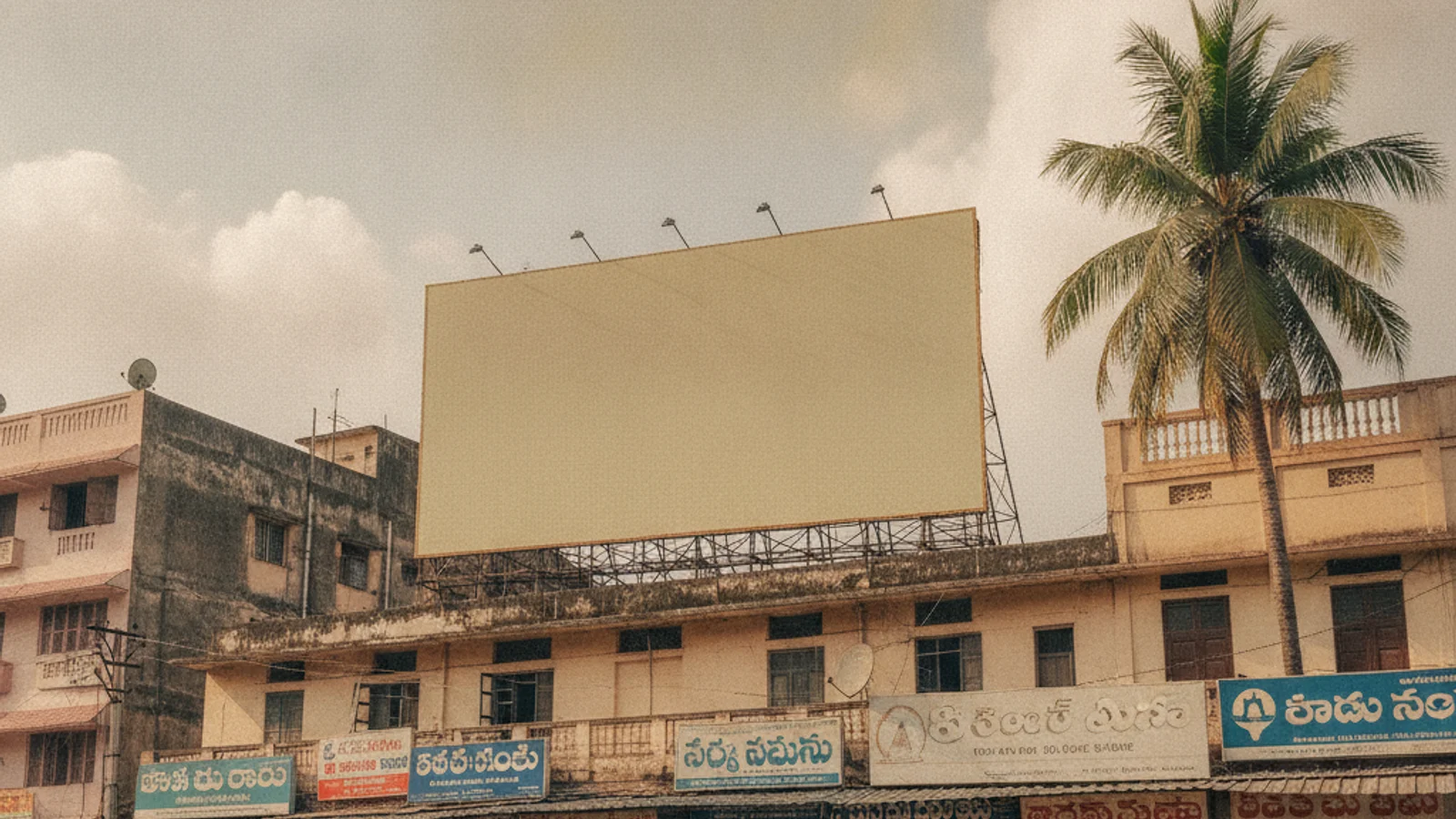 Hoarding at GNT, Guntur — 40x40 ft front-lit outdoor advertising