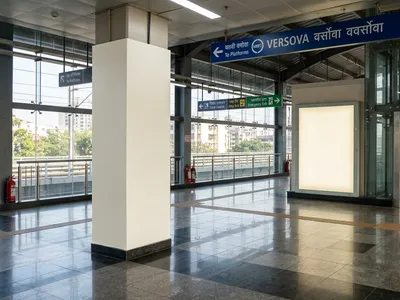 Digital Screen at Digital Screen at Metro Station - Ghatkopar, Mumbai, Mumbai — outdoor advertising