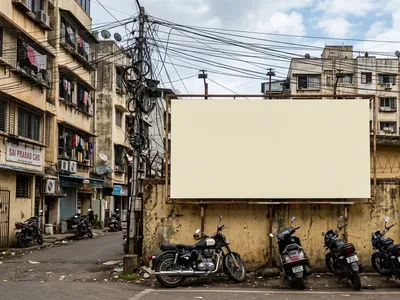 Hoarding at Gamdevi, Mumbai — outdoor advertising