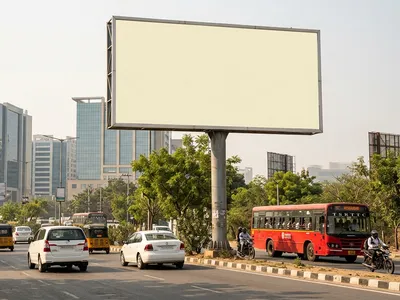 Bus Queue Shelter at Ameerpet, Hyderabad — outdoor advertising