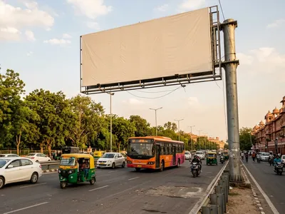 Hoarding at Ajmer Road, Jaipur, 44608, Jaipur — outdoor advertising