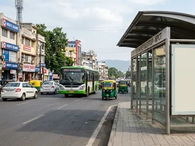 Bus Queue Shelter at Bus Shelter - Arera Colony Bhopal, 43825, Bhopal — outdoor advertising