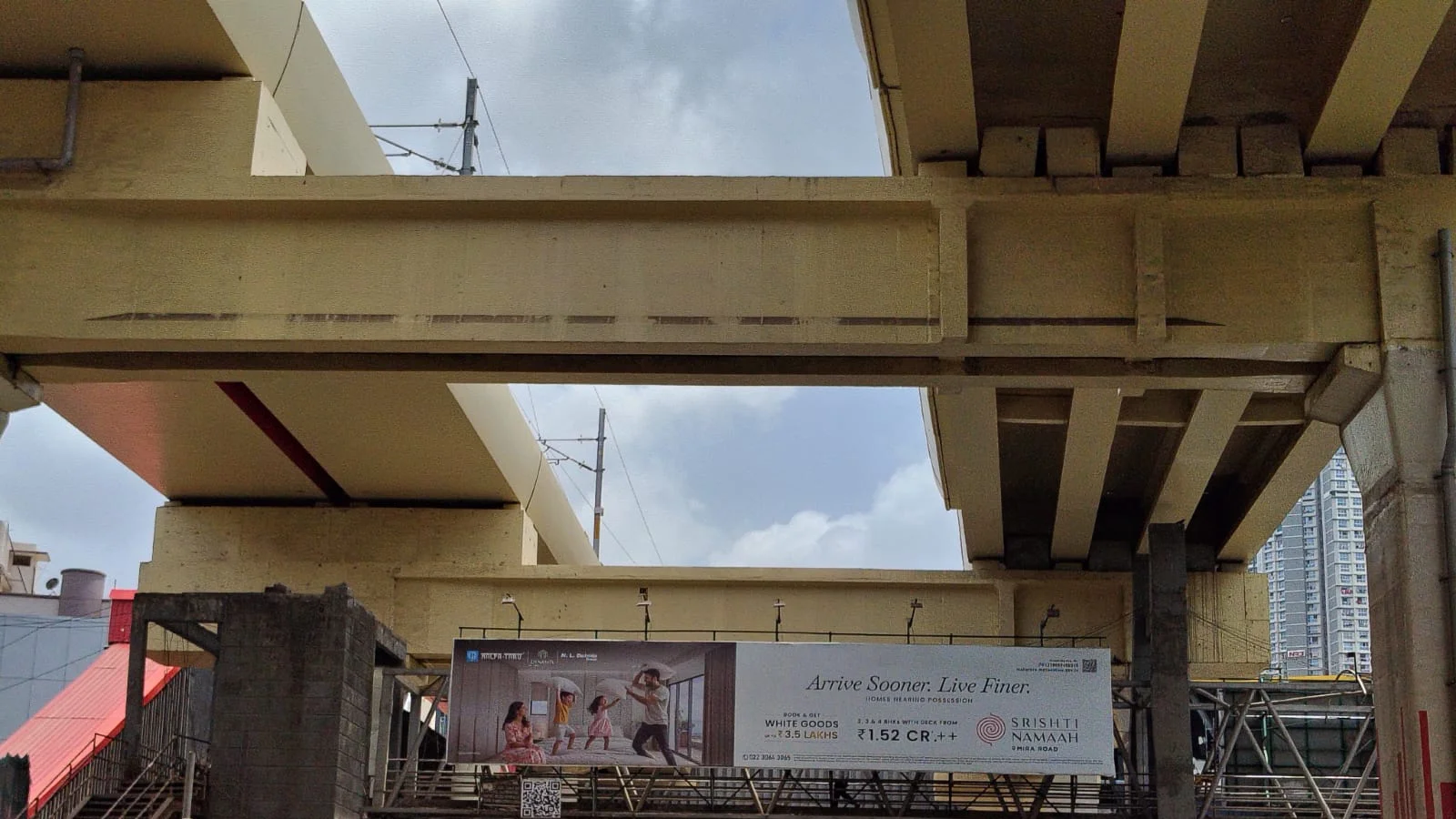 Hoarding at Bandra East, Mumbai — 40x40 ft front-lit outdoor advertising