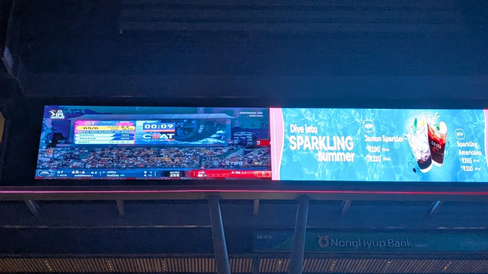 Metro Pillar at Ghitorni, Delhi — back-lit outdoor advertising