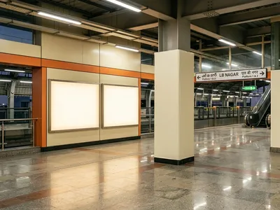 Co-Branding Rights at Co Branding Rights at Metro Station Kukatpally Hyderabad, Hyderabad — outdoor advertising