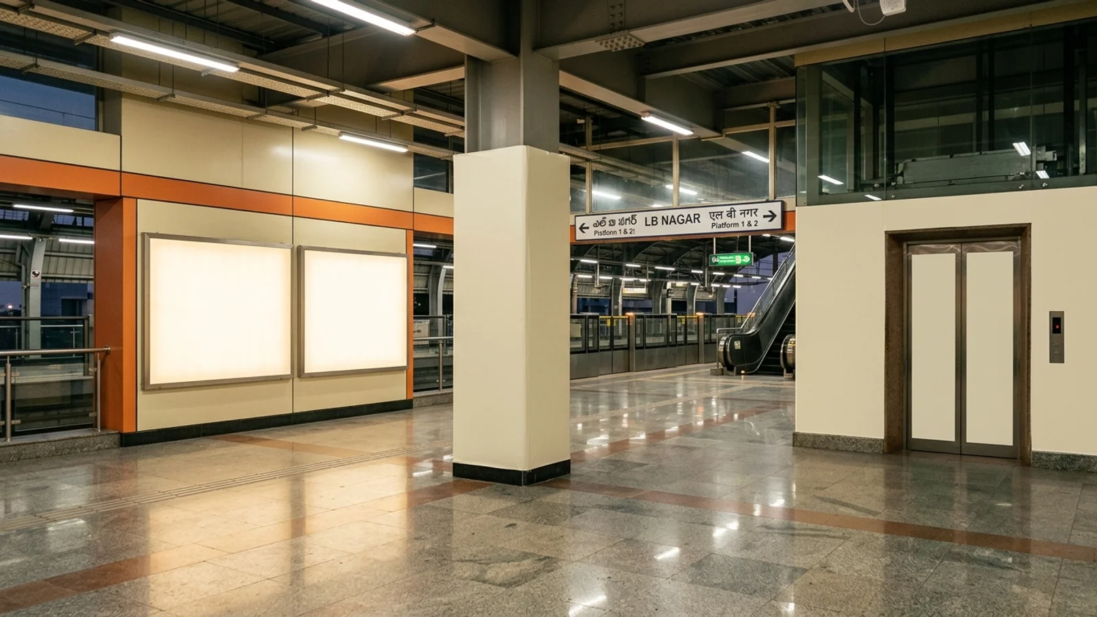 Metro Staircase Branding at Staircase Branding at Metro Station Stadium Hyderabad, Hyderabad — non-lit transit advertising