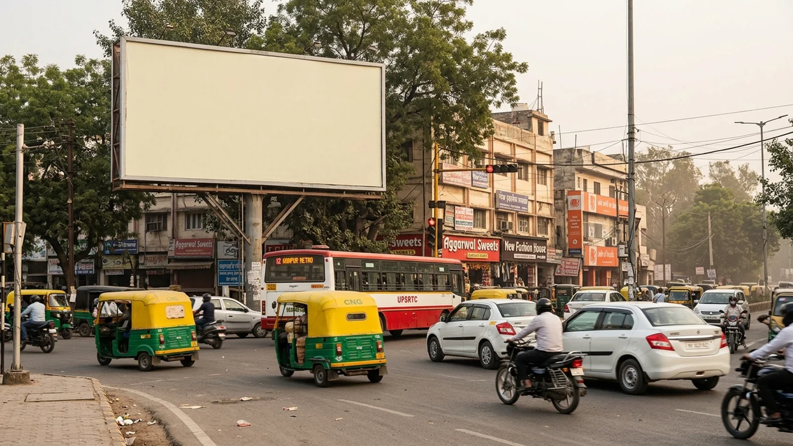 Hoarding at Armapur Estate, Kanpur — 35x20 ft non-lit outdoor advertising