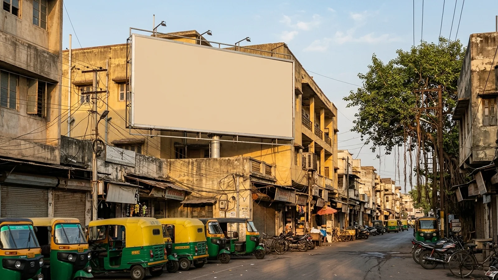 Hoarding at Alkapuri, Vadodara — 20x15 ft front-lit outdoor advertising