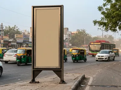 Digital OOH at Kirti Nagar, Delhi — outdoor advertising