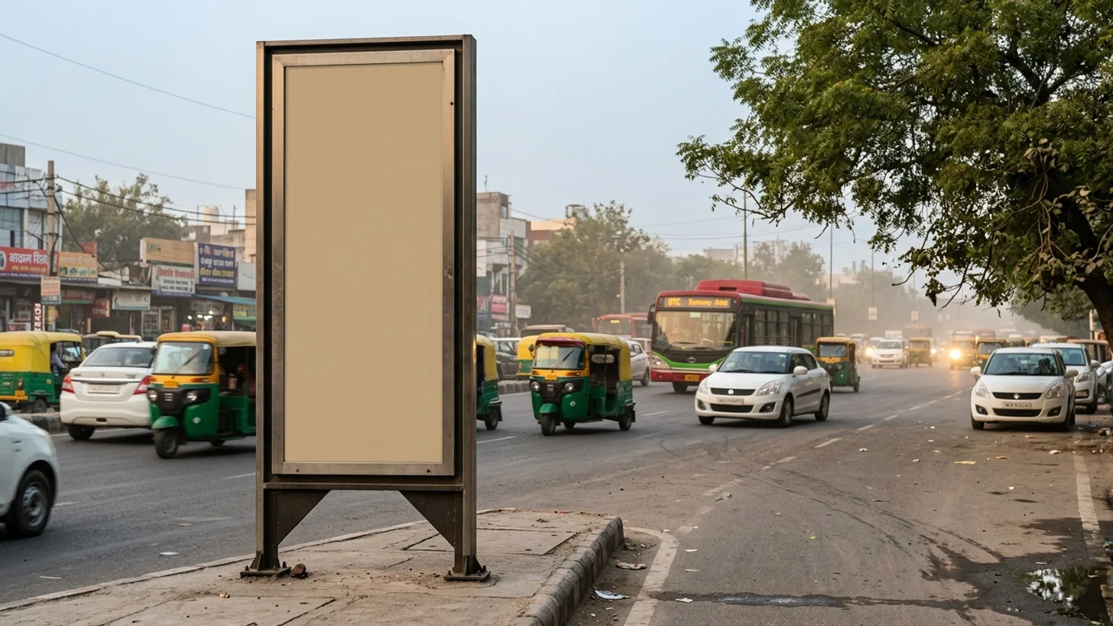 Digital OOH at Kirti Nagar, Delhi — 12x9 ft digital outdoor advertising