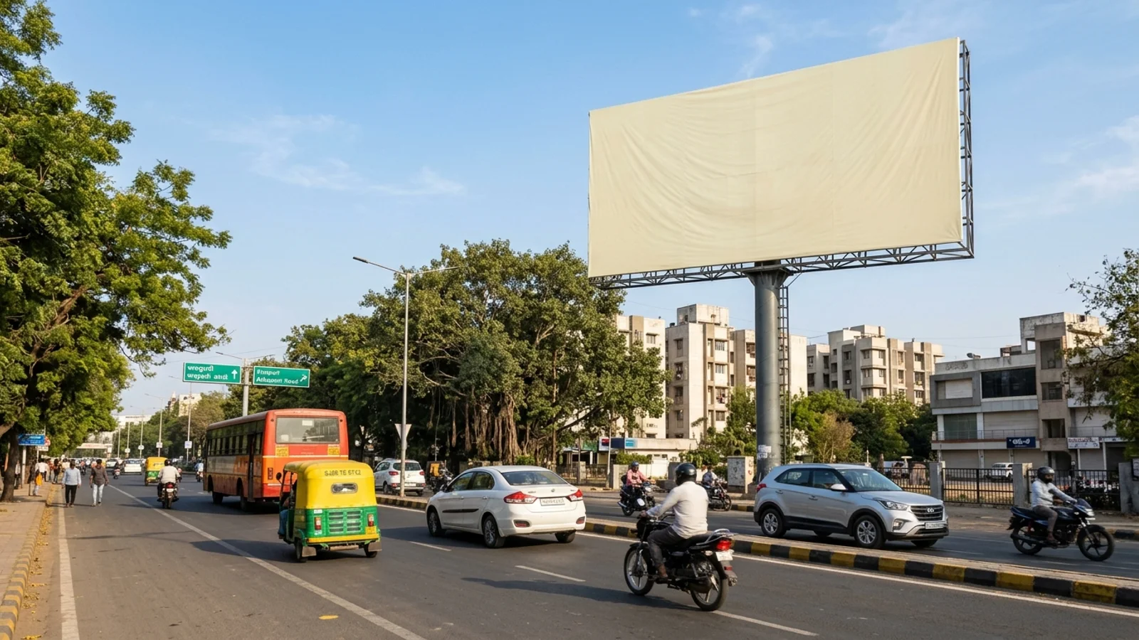 Hoarding at Subhanpura, Vadodara — 20x41 ft non-lit outdoor advertising