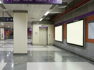 Back-Lit Panel at Back Lit Panel at Metro Station Mantri Square (Sampige Road), Bangalore, Bangalore — outdoor advertising